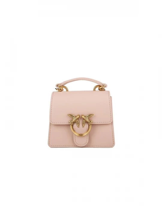 Foto van product PINKO Handtas 'Love One Top Handle Micro Light Vitello Seta 12x10x5 cm' poederroze