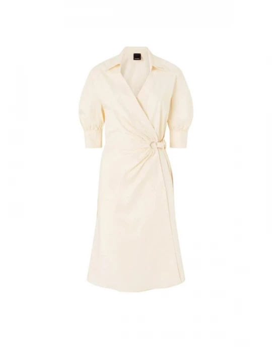 Foto van product PINKO Jurk 'PINKO ALINE ABITO COMFORT POPELINE ABITO' wit