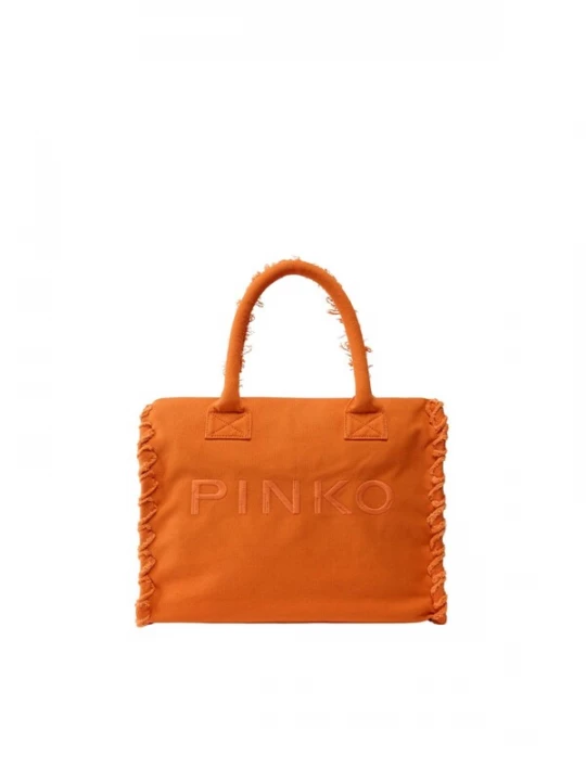 Foto van product PINKO Handtas 'PINKO BEACH SHOPPER CANVAS BORSA' oranje