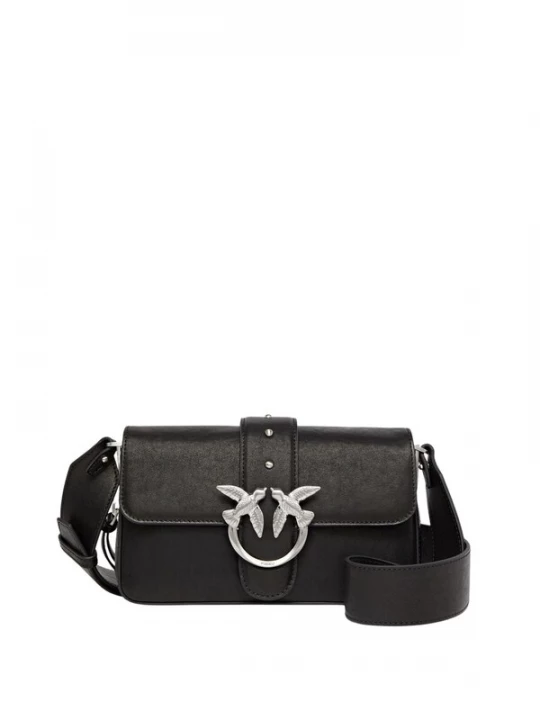 Foto van product PINKO Schoudertas 'Pinko Sac Rabat Love One Slouchy Zip Mini Vite Noir' zwart