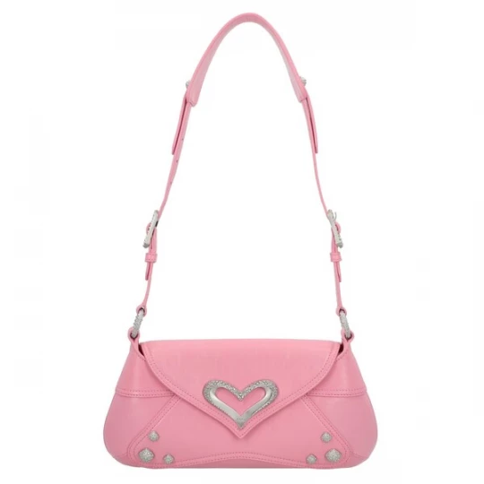 Foto van product PINKO Schoudertas rosa / zilver