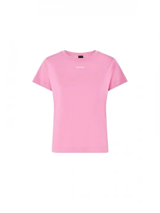 Foto van product PINKO Shirt 'BASICO T-SHIRT JERSEY LOGO STAMPA SPESSORATA' pink