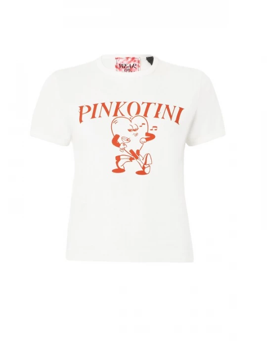 Foto van product PINKO Shirt 'INTENSO' oranjerood / wit