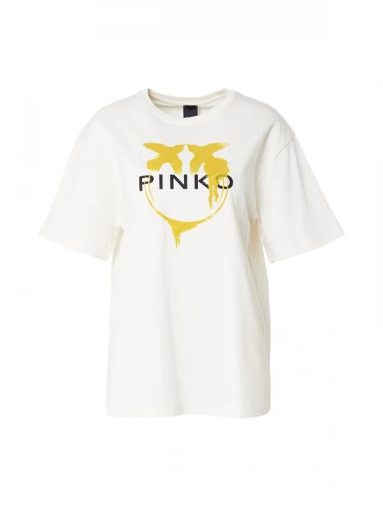 Foto van product PINKO Shirt mosterd / zwart / wit
