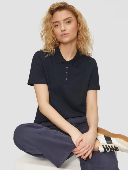Foto van product Piqué polo van katoenmix s.Oliver blauw