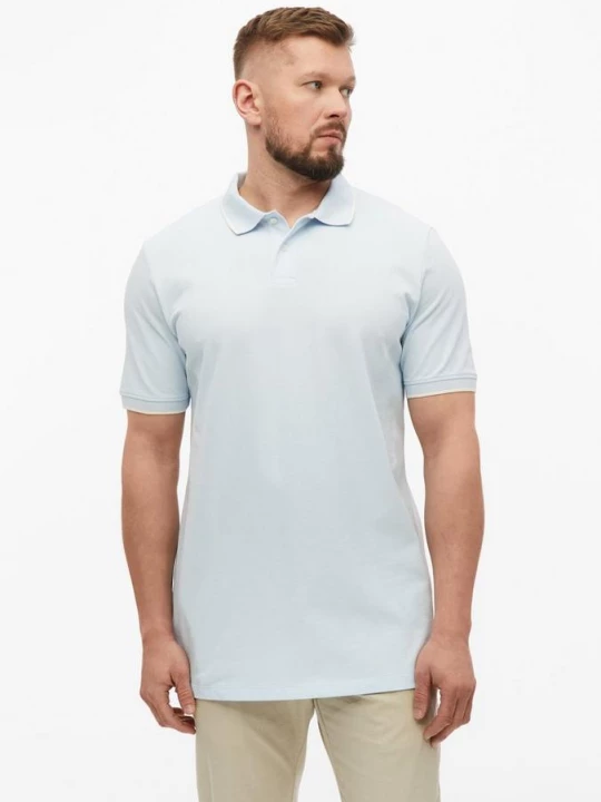 Foto van product Piqué poloshirt met contrasterende details s.Oliver blauw