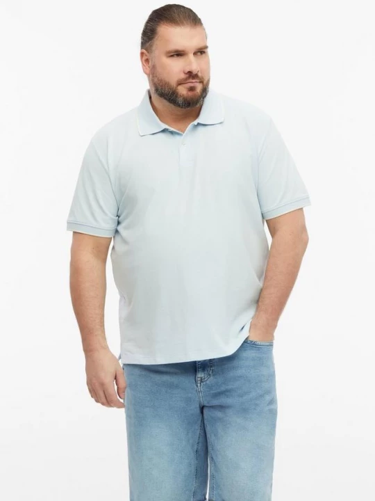 Foto van product Piqué poloshirt met contrasterende details s.Oliver blauw