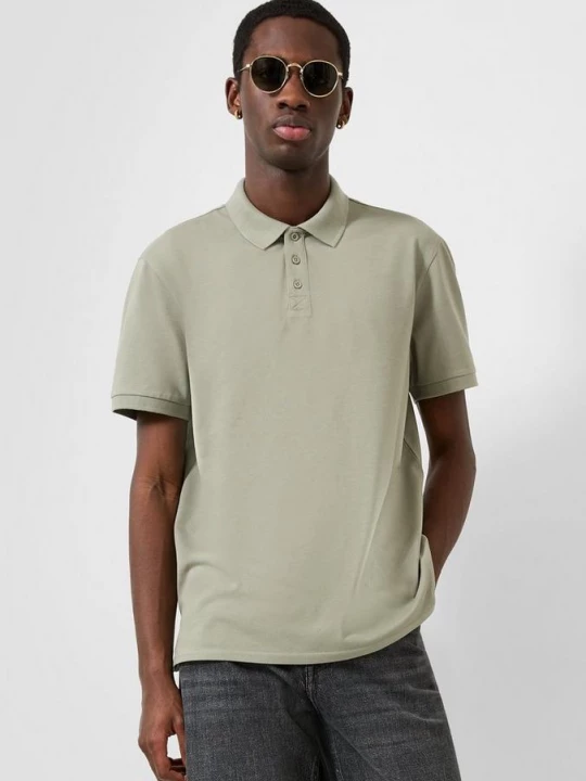 Foto van product Piqué poloshirt QS olijfgroen