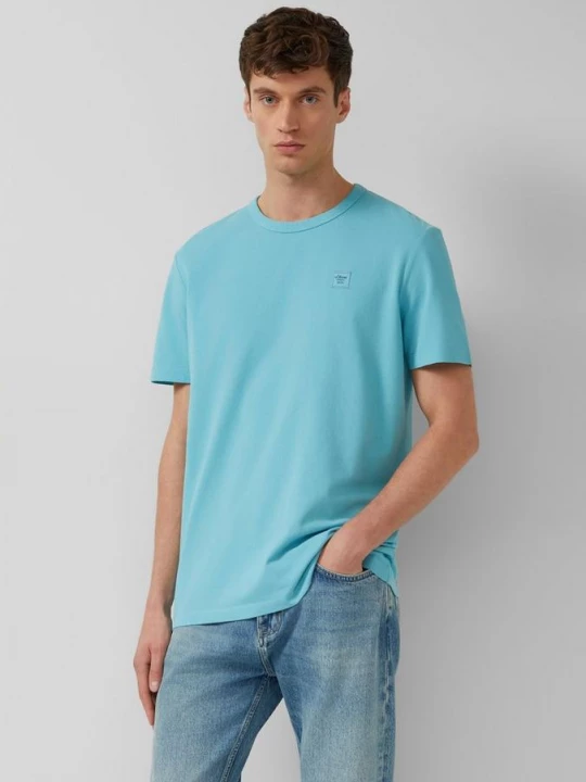 Foto van product Piqué T-shirt met kledingstukverf s.Oliver