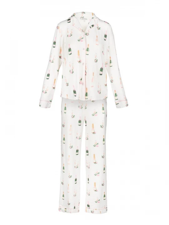 Foto van product PJ Salvage Pyjama ' Breakfast of Champs ' offwhite
