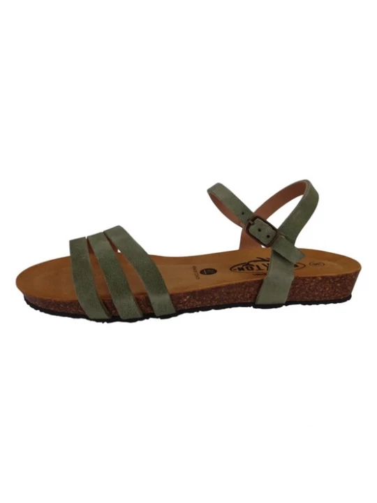 Foto van product Plakton Sandalen met riem 'Fran Alou' donkergroen