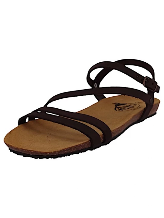 Foto van product Plakton Sandalen met riem 'Mam Vita' donkerbruin