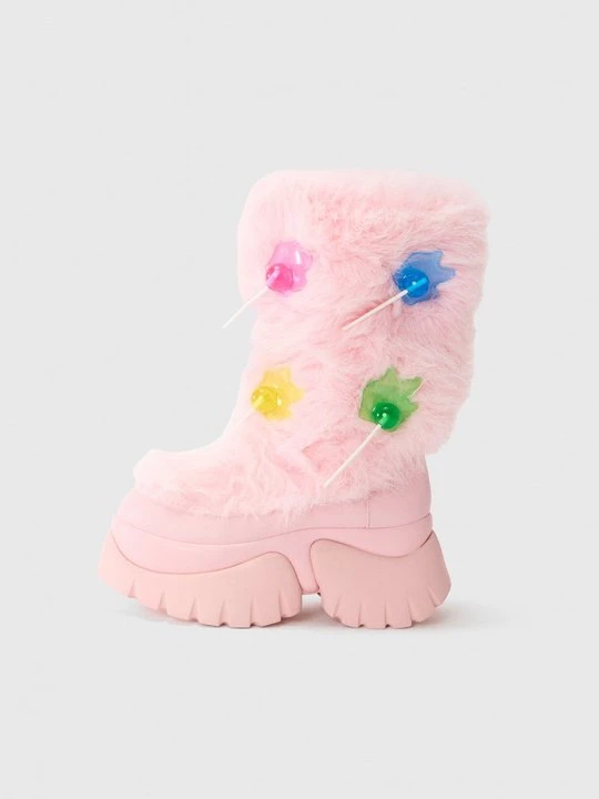 Foto van product Plateaulaarzen Koi Footwear donkerroze