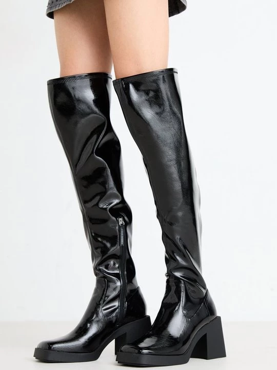Foto van product Plateaulaarzen Steve Madden zwart