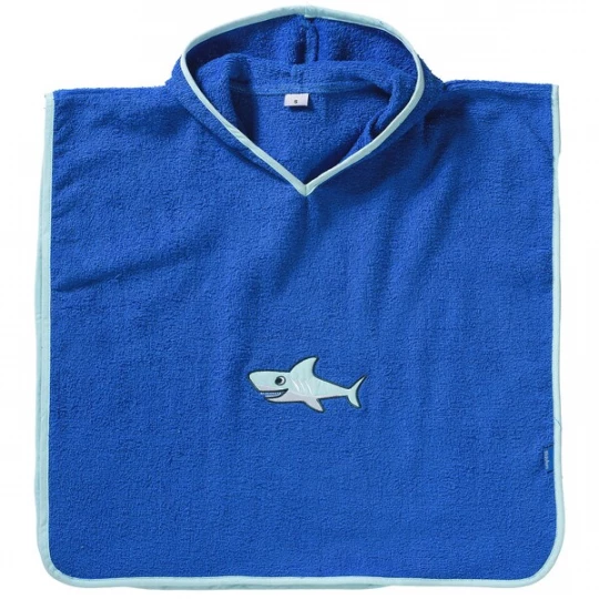 Foto van product PLAYSHOES Badjas 'Hai' blauw / lichtgrijs