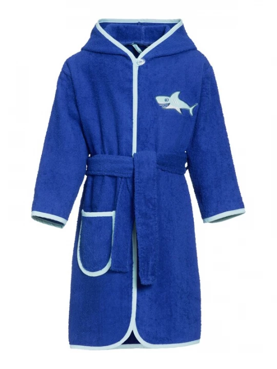 Foto van product PLAYSHOES Badjas kobaltblauw / pastelblauw