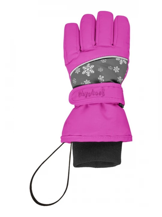 Foto van product PLAYSHOES Handschoenen grijs / fuchsia / zwart / wit
