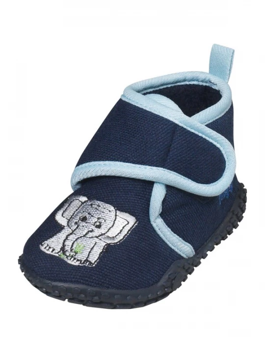 Foto van product PLAYSHOES Huisschoenen 'Elefant' marine / lichtblauw / lichtgrijs