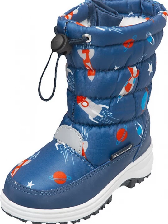 Foto van product PLAYSHOES Snowboots 'Weltraum' blauw / grijs / rood