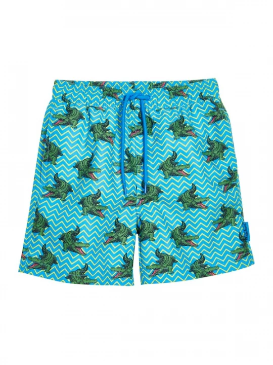 Foto van product PLAYSHOES Zwemshorts aqua / geel / donkergroen / lichtrood