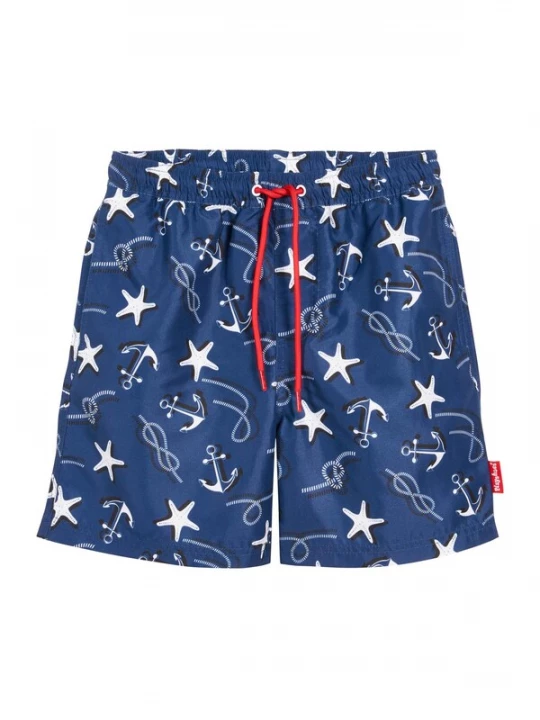 Foto van product PLAYSHOES Zwemshorts marine / zwart / wit