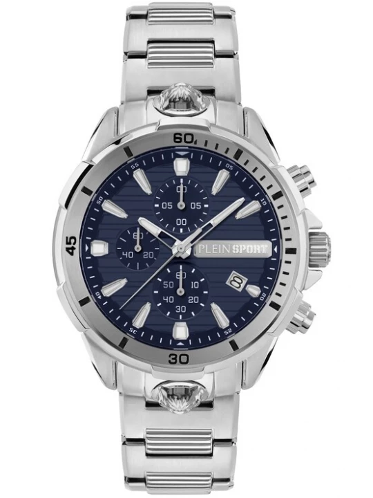 Foto van product Plein Sport Analoog horloge 'Impact' navy / zilver