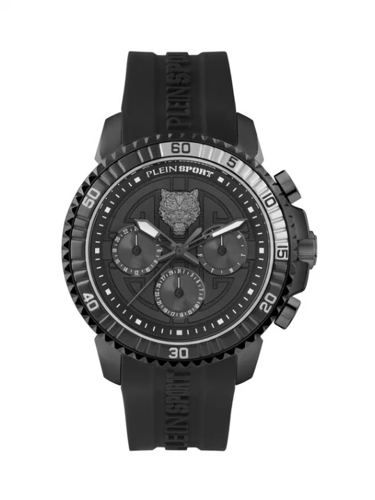 Foto van product Plein Sport Analoog horloge 'Powerlift' zwart / zilver