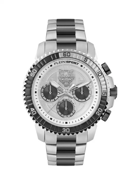 Foto van product Plein Sport Analoog horloge 'Powerlift' zwart / zilver