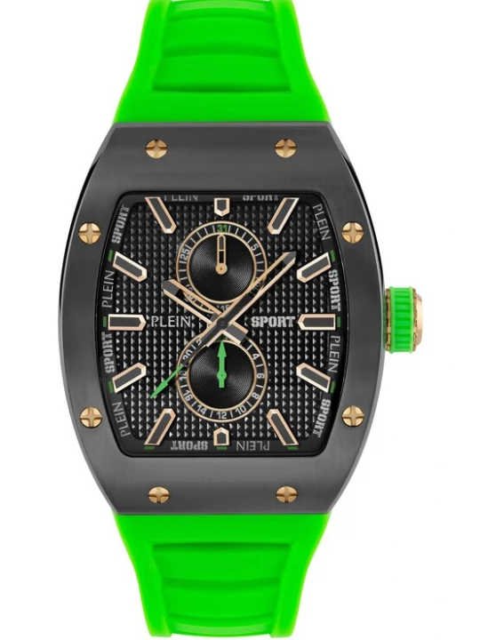 Foto van product Plein Sport Analoog horloge 'Stormbreaker' grijs / groen