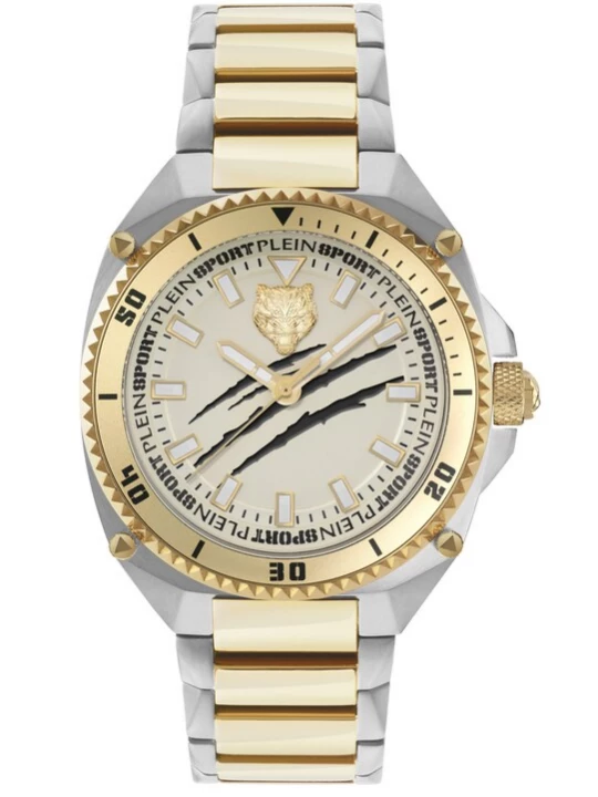 Foto van product Plein Sport Analoog horloge ' THUNDER FORCE ' goud / zilver