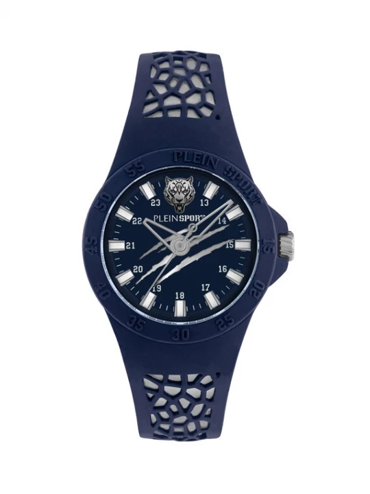 Foto van product Plein Sport Analoog horloge 'Thunderstorm' navy / zilver