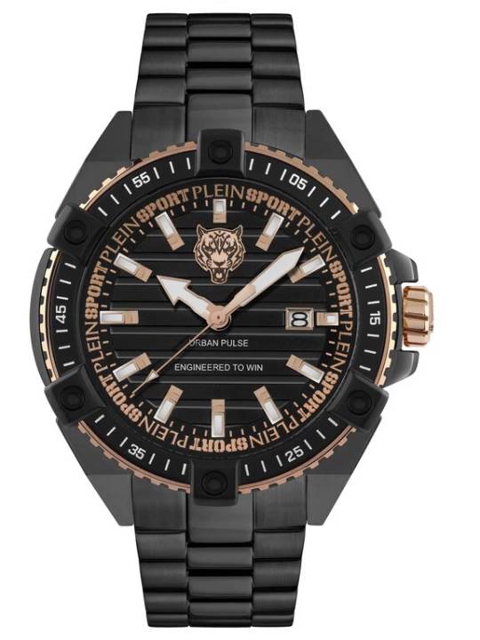Foto van product Plein Sport Analoog horloge 'Urban Pulse' bruin / zwart / wit