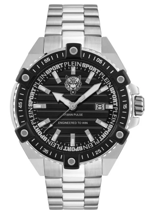 Foto van product Plein Sport Analoog horloge 'Urban Pulse' zwart / zilver