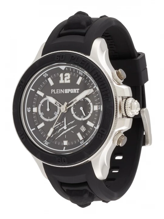 Foto van product Plein Sport Analoog horloge 'Warrior Tech' zwart / zilver