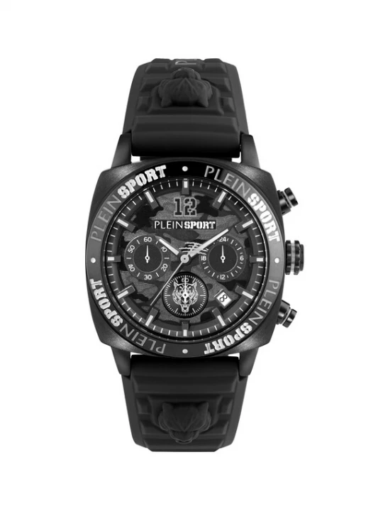 Foto van product Plein Sport Analoog horloge 'Wildcat Chrono' zwart