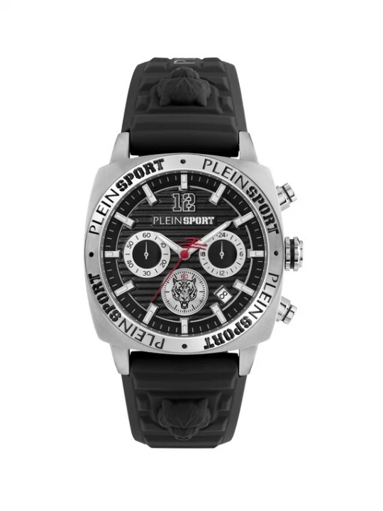 Foto van product Plein Sport Analoog horloge 'Wildcat Chrono' zwart / zilver