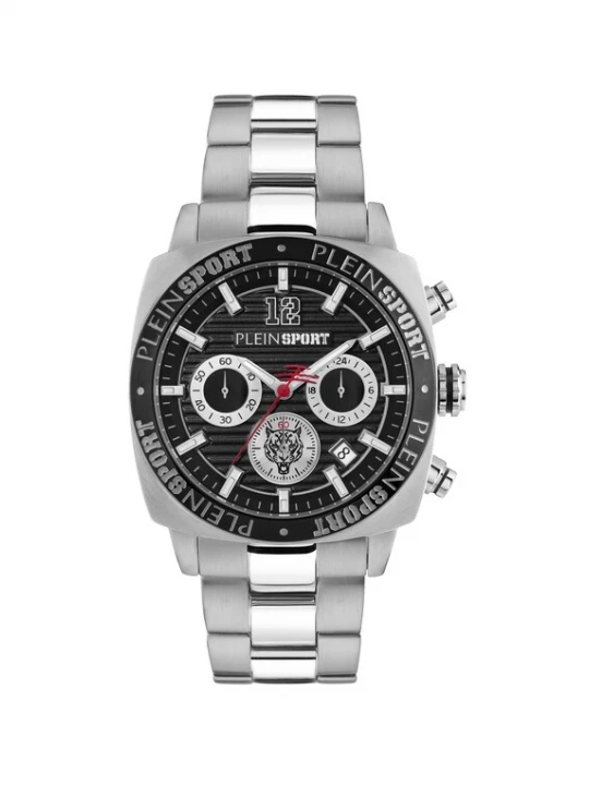 Foto van product Plein Sport Analoog horloge 'Wildcat' zwart / zilver