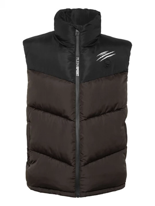 Foto van product Plein Sport Bodywarmer chocoladebruin / zwart / wit