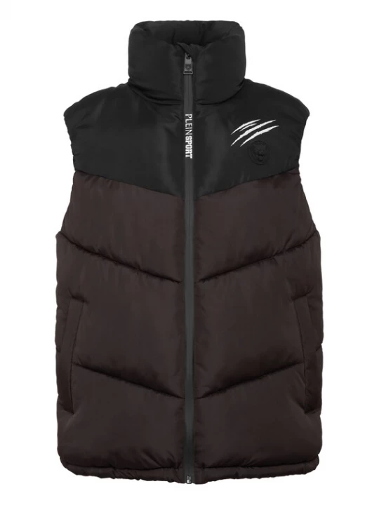 Foto van product Plein Sport Bodywarmer donkerbruin / zwart