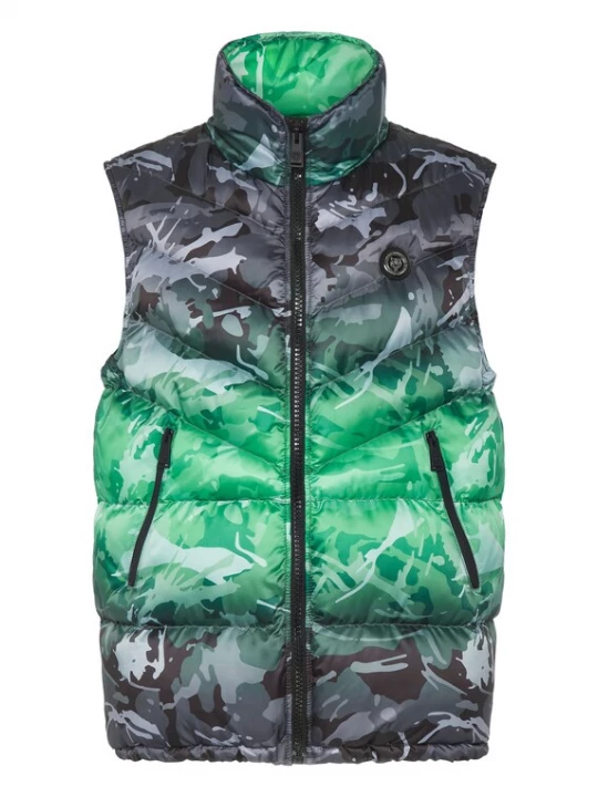 Foto van product Plein Sport Bodywarmer donkergrijs / groen / zwart