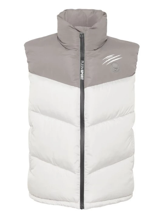 Foto van product Plein Sport Bodywarmer grijs / lichtgrijs / wit