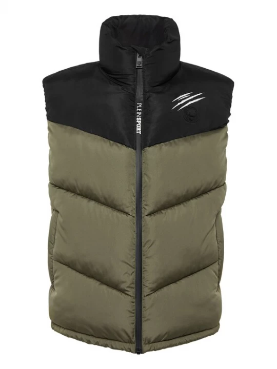 Foto van product Plein Sport Bodywarmer olijfgroen / zwart