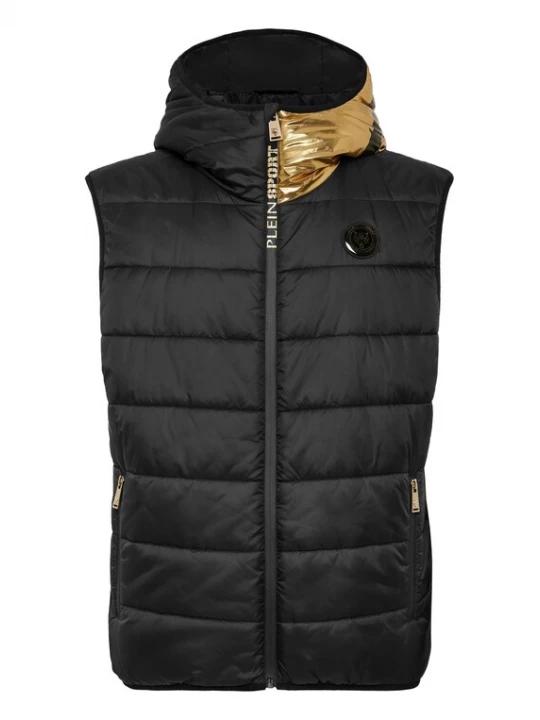 Foto van product Plein Sport Bodywarmer 'Scratch ' goudgeel / zwart