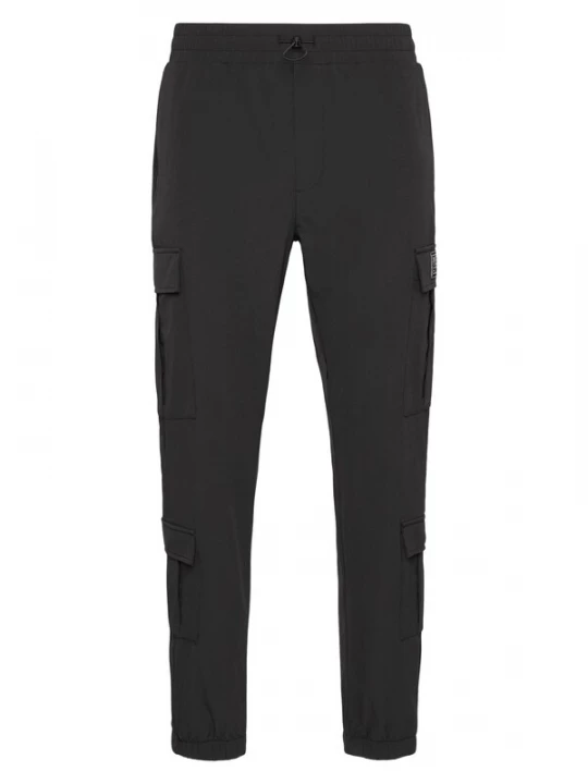 Foto van product Plein Sport Cargobroek zwart / wit