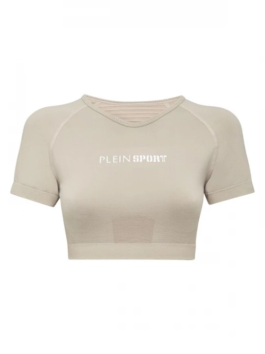 Foto van product Plein Sport Functioneel shirt greige / wit