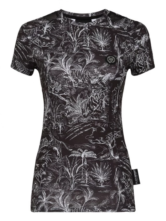 Foto van product Plein Sport Functioneel shirt zwart / wit