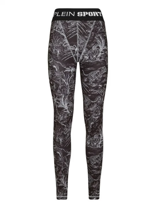 Foto van product Plein Sport Leggings basaltgrijs / lichtgrijs / zwart