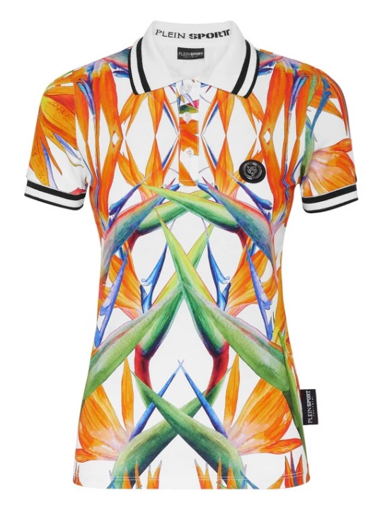 Foto van product Plein Sport Shirt blauw / groen / oranje / wit