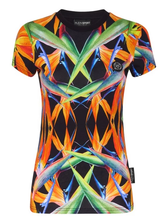 Foto van product Plein Sport Shirt blauw / groen / oranje / zwart