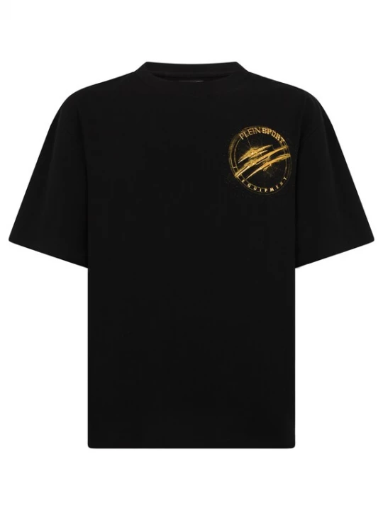 Foto van product Plein Sport Shirt 'Chrome Scratch Edition' goudgeel / zwart